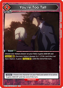 You're Too Tall - #UE18BT/TKG-1-098