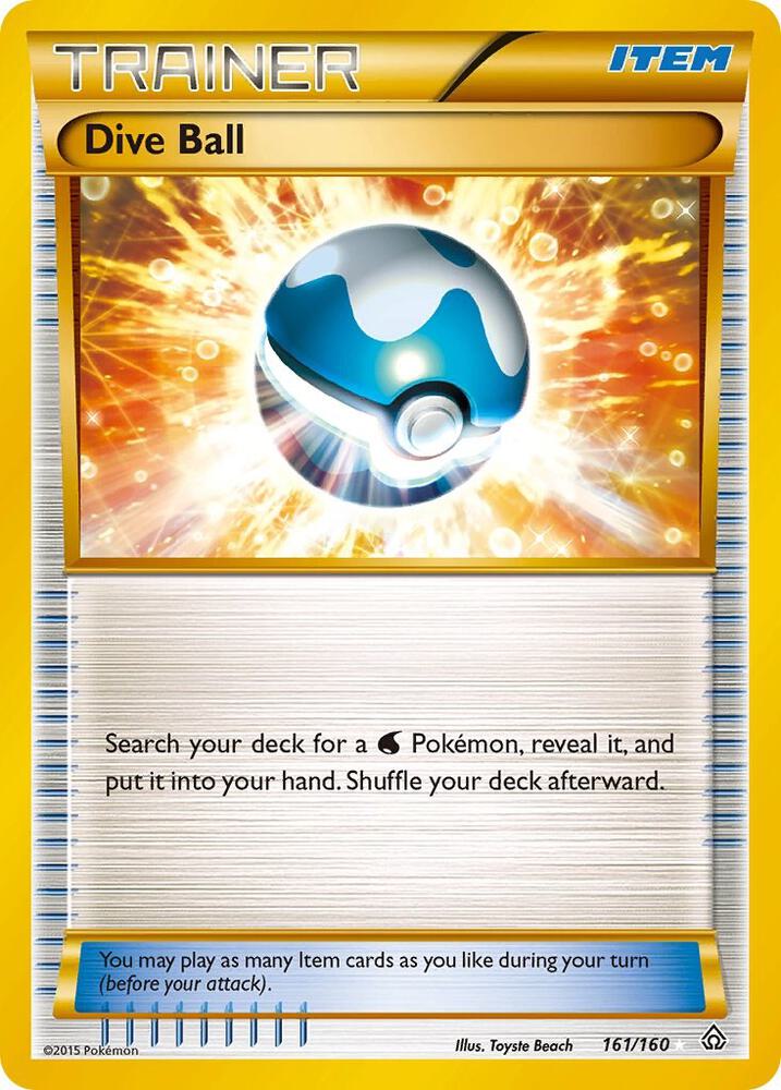 Dive Ball (161 Secret Rare) #161/160