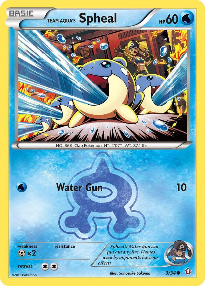Team Aqua's Spheal - #3/34