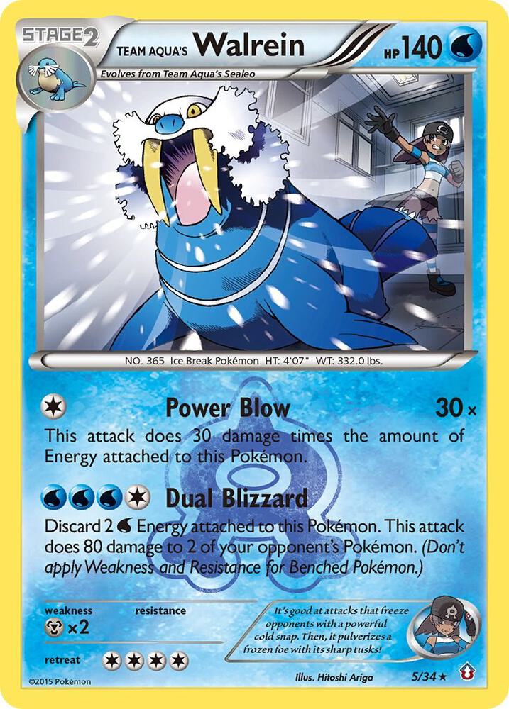 Team Aqua's Walrein - #5/34