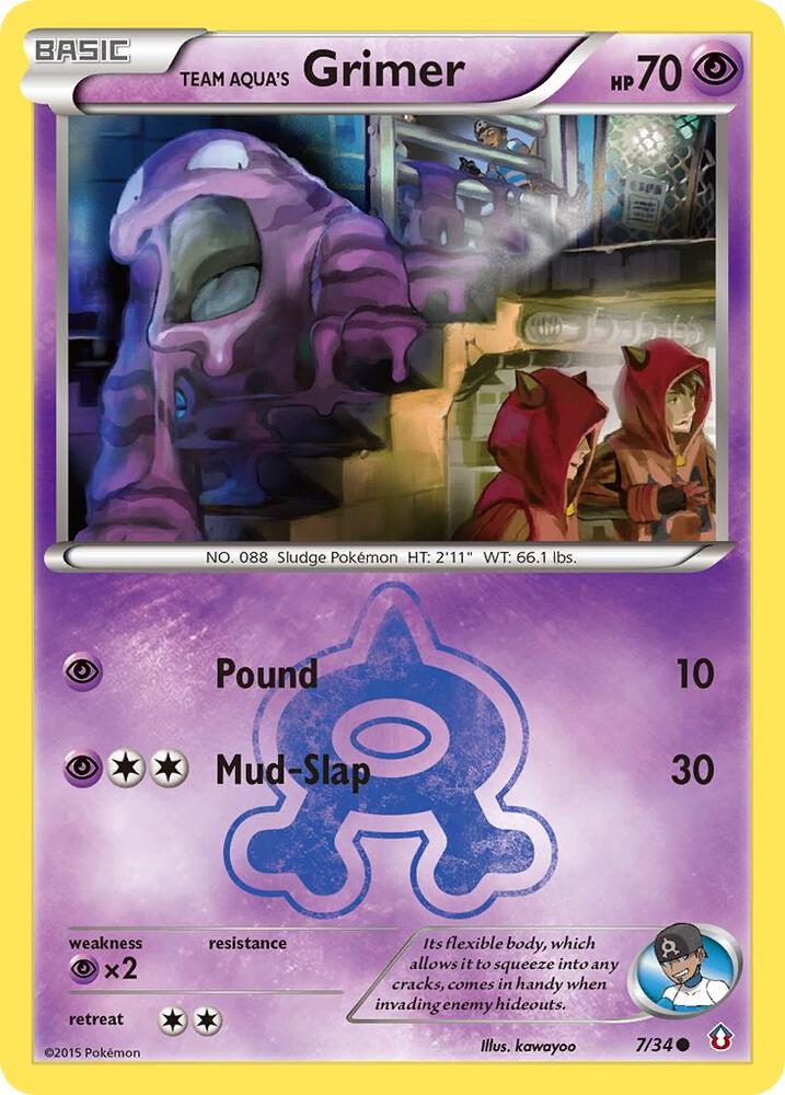 Team Aqua's Grimer - #7/34