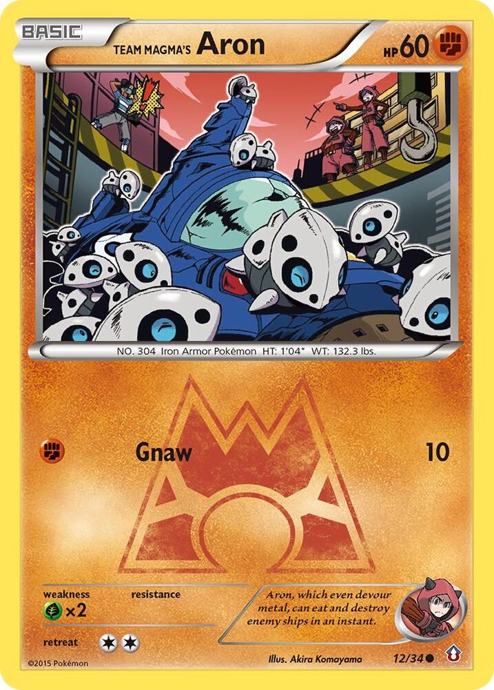 Team Magma's Aron - #12/34