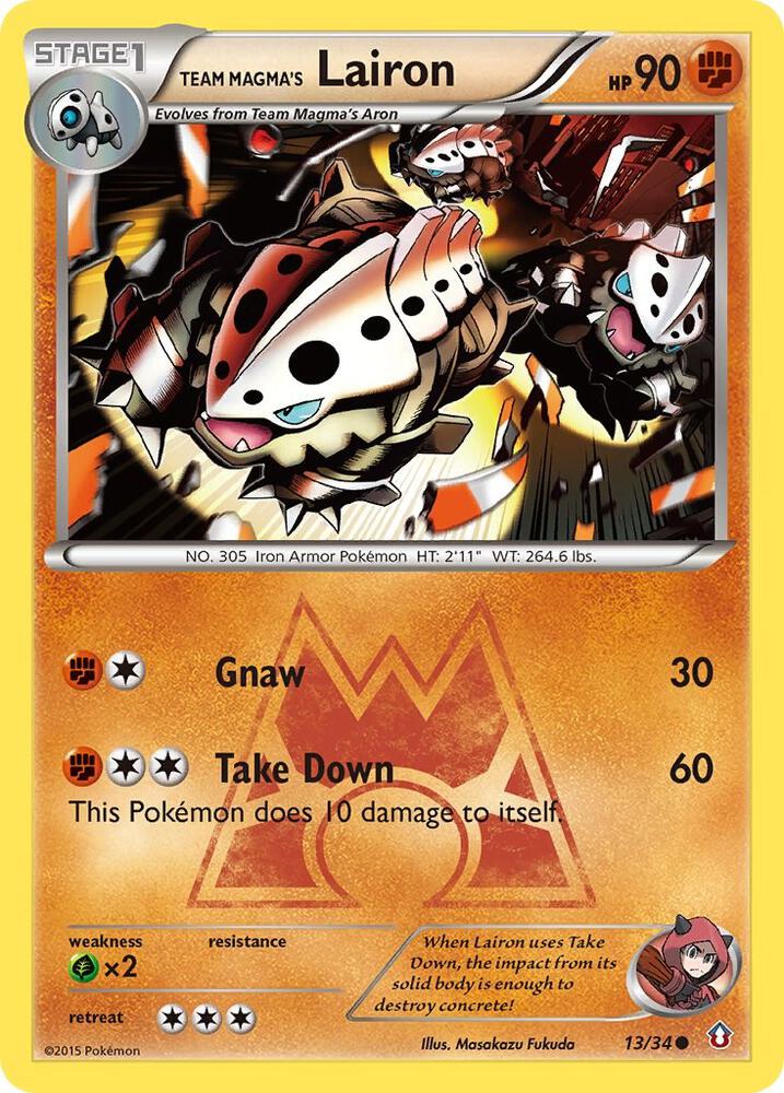 Team Magma's Lairon - #13/34