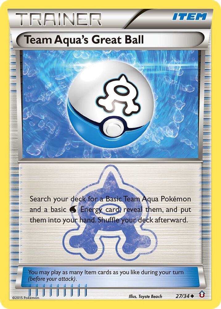 Team Aqua's Great Ball - #27/34