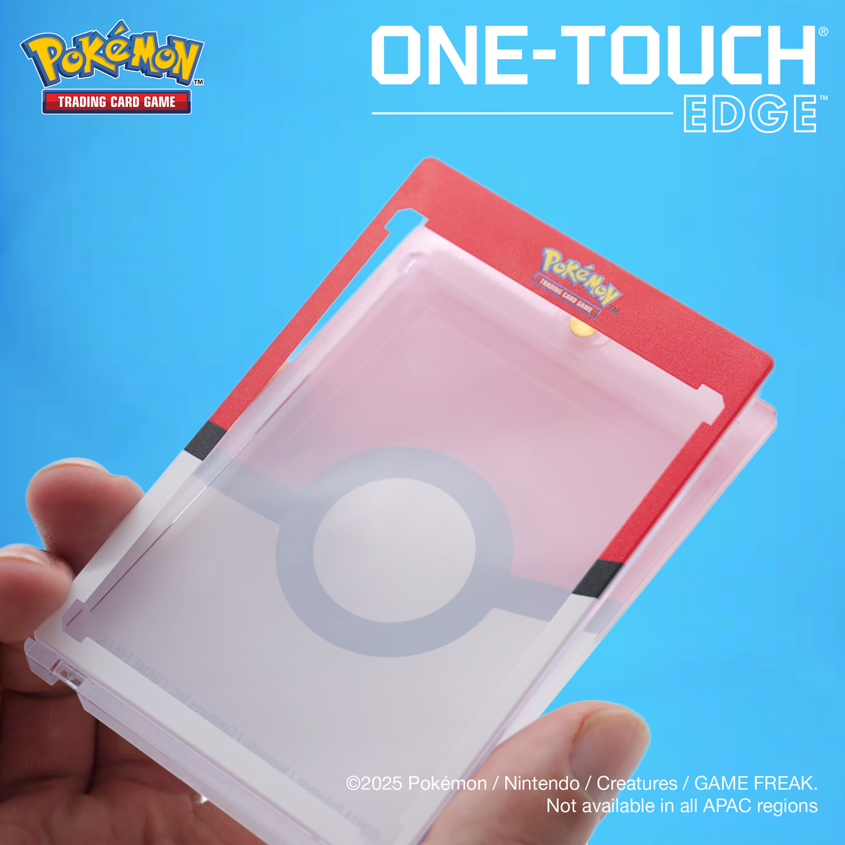 Single 35pt ONE-TOUCH Edge - Poké Ball Printed Magnetic Card Holder for Pokémon