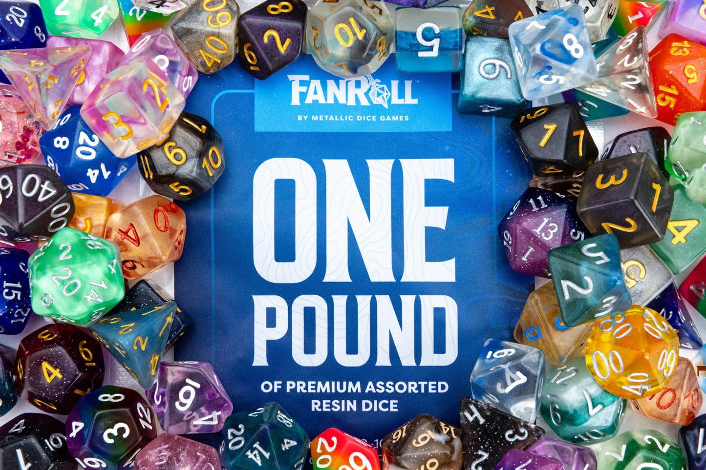 Fanroll Pound of Premium Assorted Resin Dice