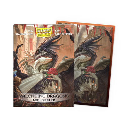 Dragon Shield Brushed Art Sleeves: Limited Edition - Valentine Dragons 2021