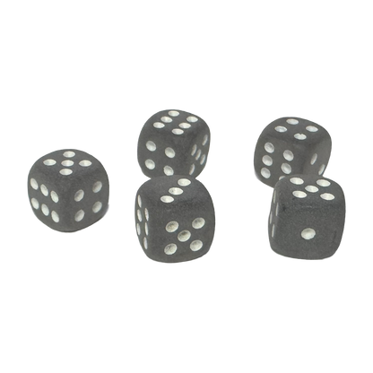 Frosted 12mm w/pips Smoke/white D6