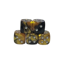 Gemini 12mm w/pips Black-Gold/silver D6