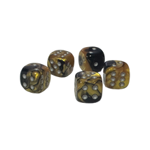 Gemini 12mm w/pips Black-Gold/silver D6