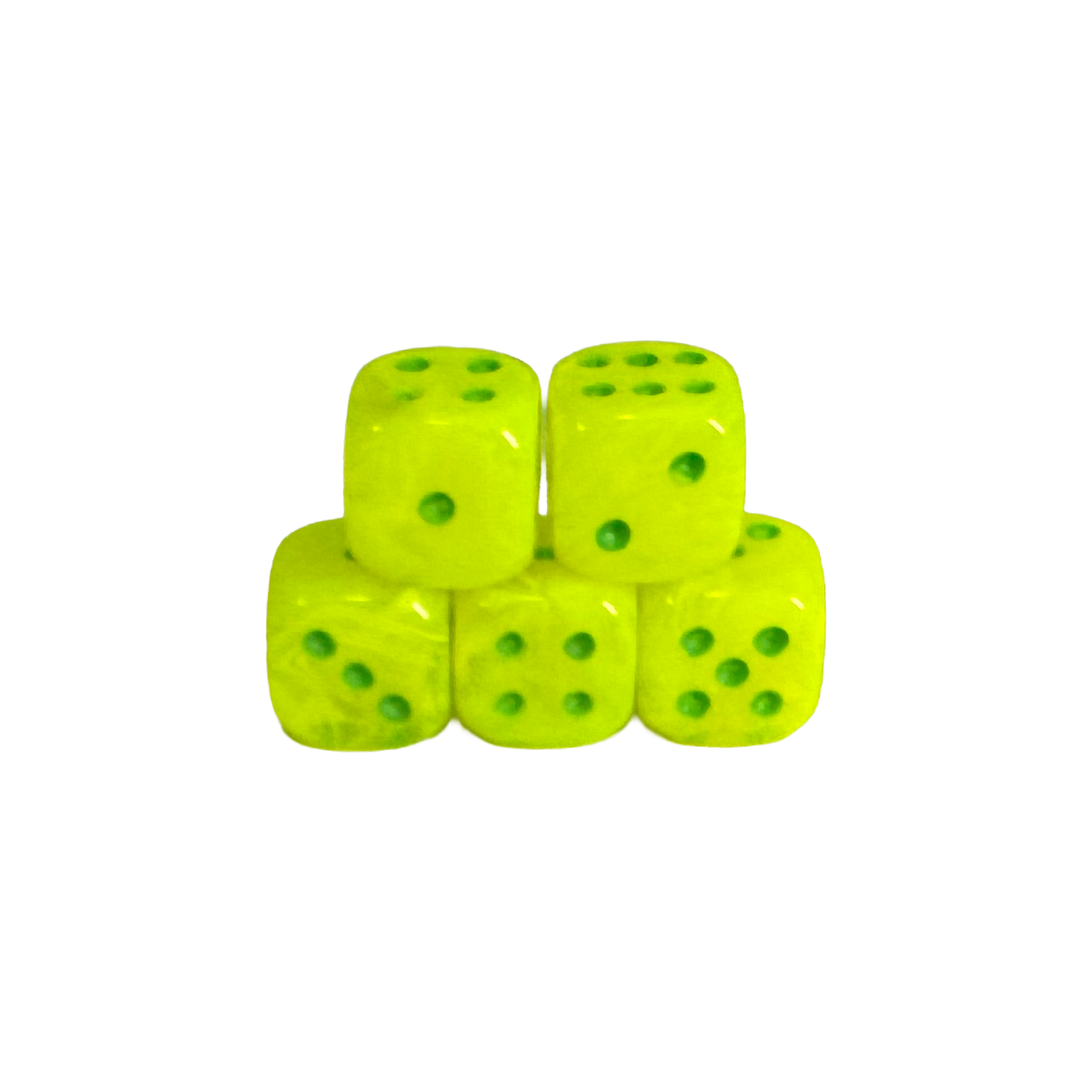 Vortex 12mm w/pips Electric Yellow/green D6