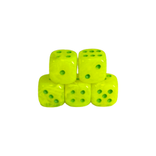 Vortex 12mm w/pips Electric Yellow/green D6