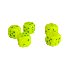 Vortex 12mm w/pips Electric Yellow/green D6