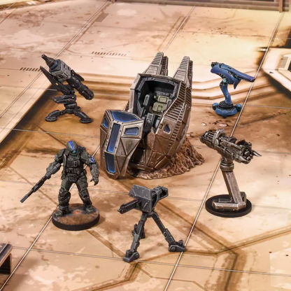 Halo Flashpoint ODST Scenery Set retail box shown with its contents