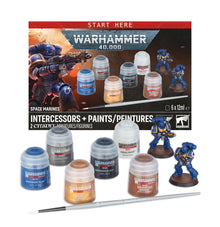 Warhammer 40,000: Space Marines Intercessors + Paint Set