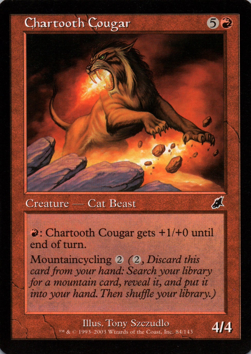 Chartooth Cougar - Scourge - 84 - Front