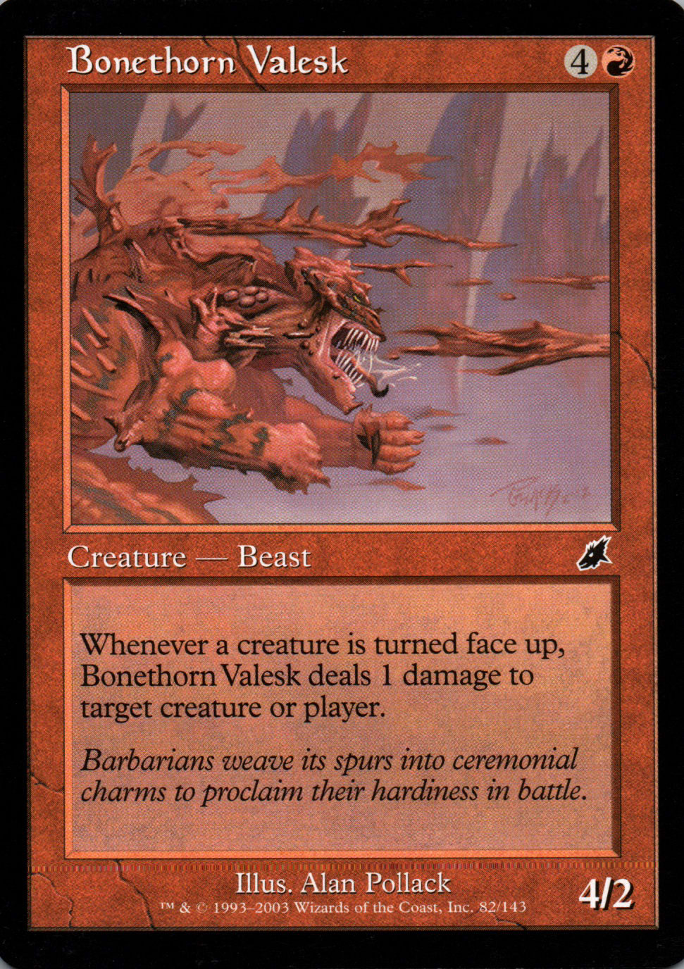 Bonethorn Valesk - Scourge - 82 - Front