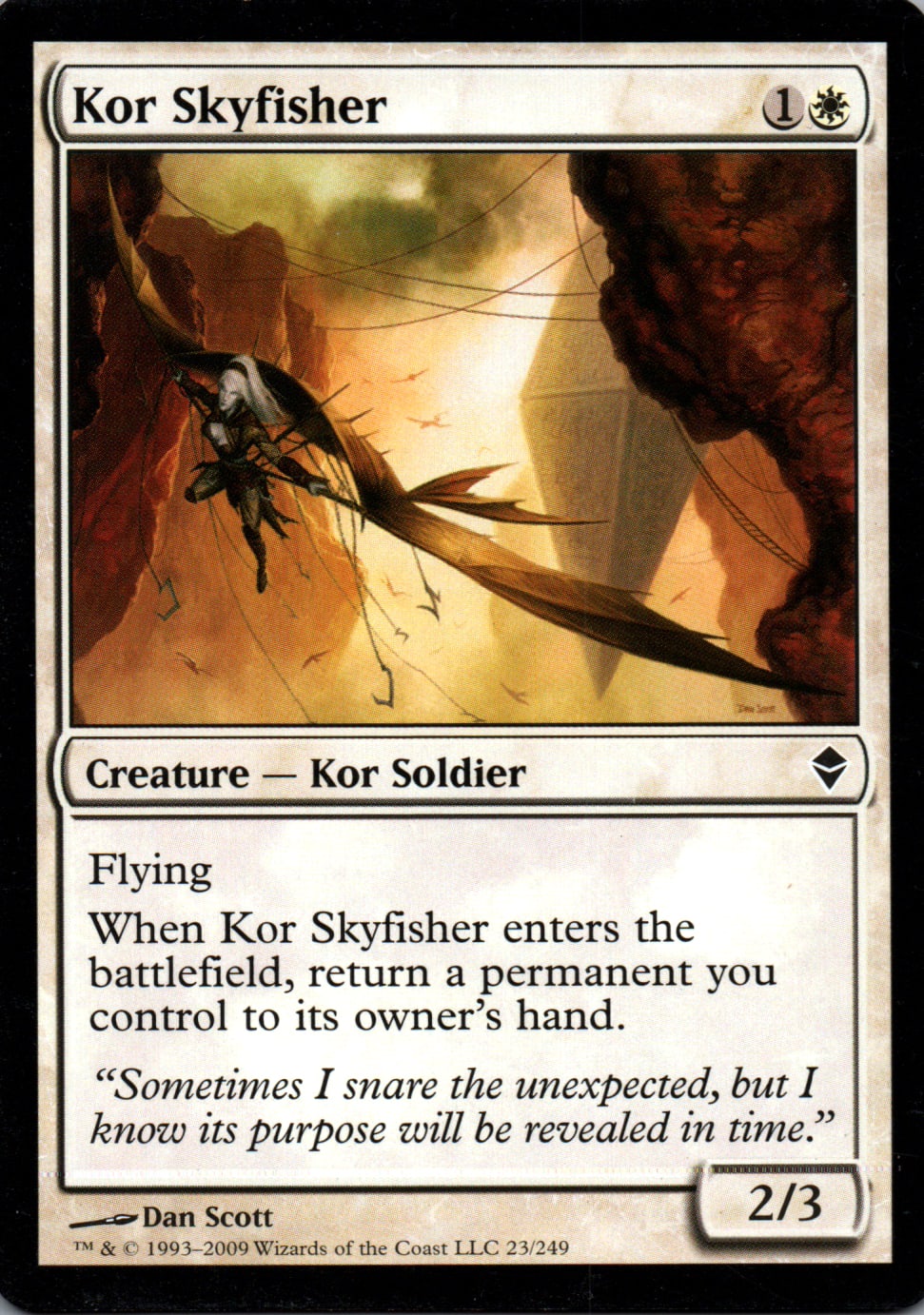 Kor Skyfisher - Zendikar - 23 - Front