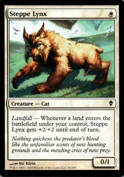 Steppe Lynx - Zendikar - 36 - Front