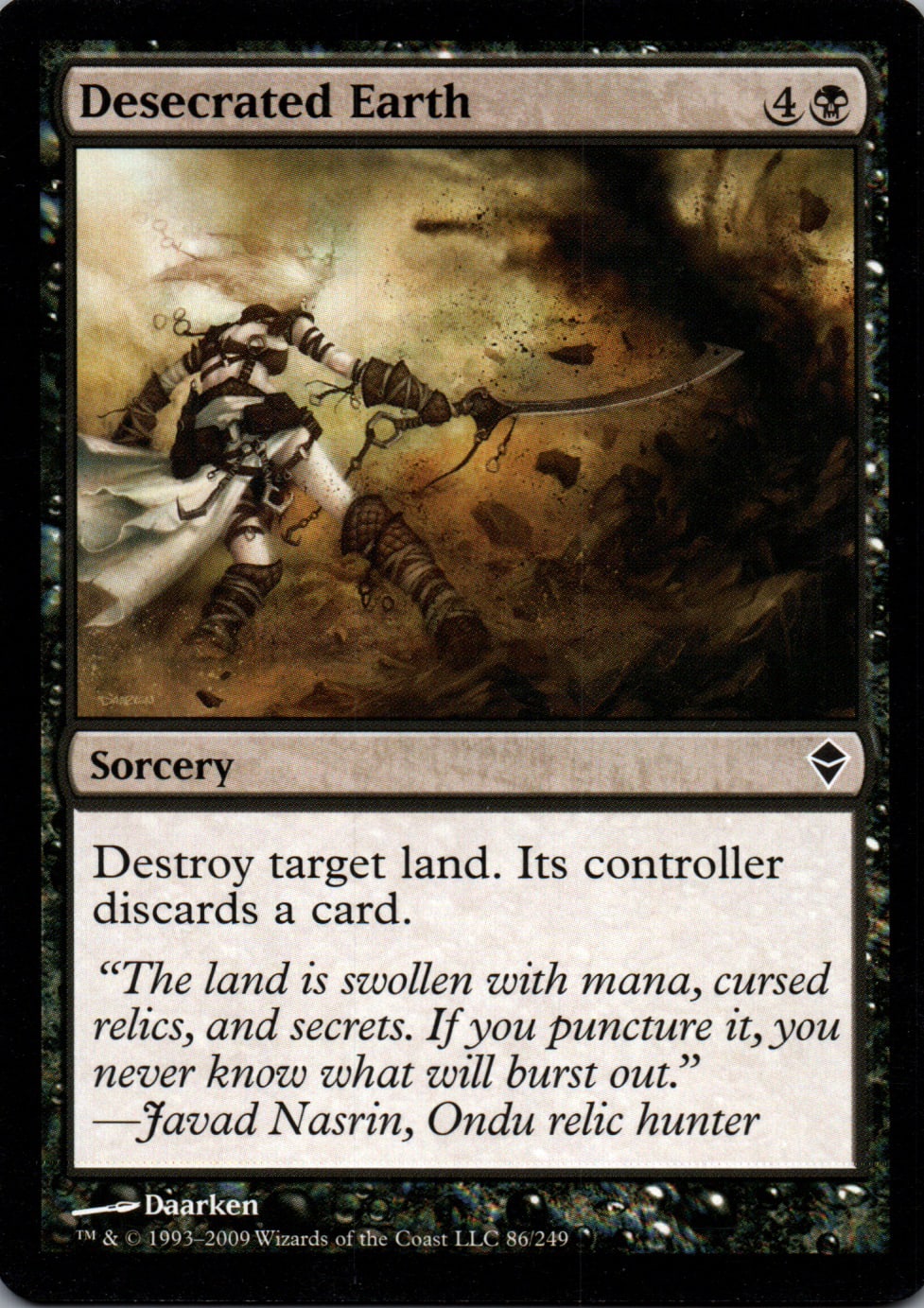 Desecrated Earth - Zendikar - 86 - Front