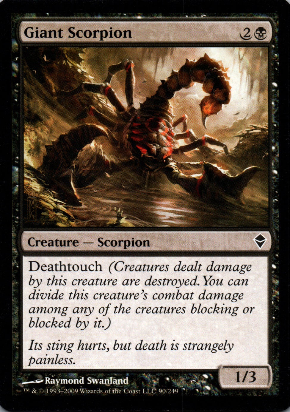 Giant Scorpion - Zendikar - 90 - Front