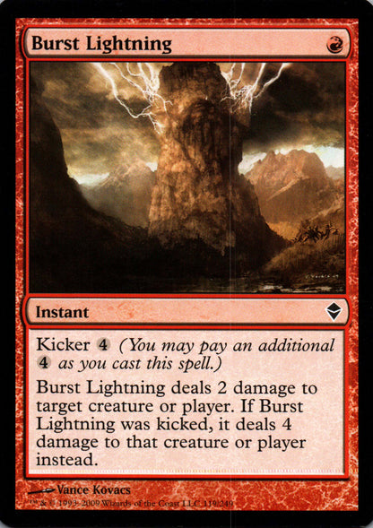 Burst Lightning - Zendikar - 119 - Front
