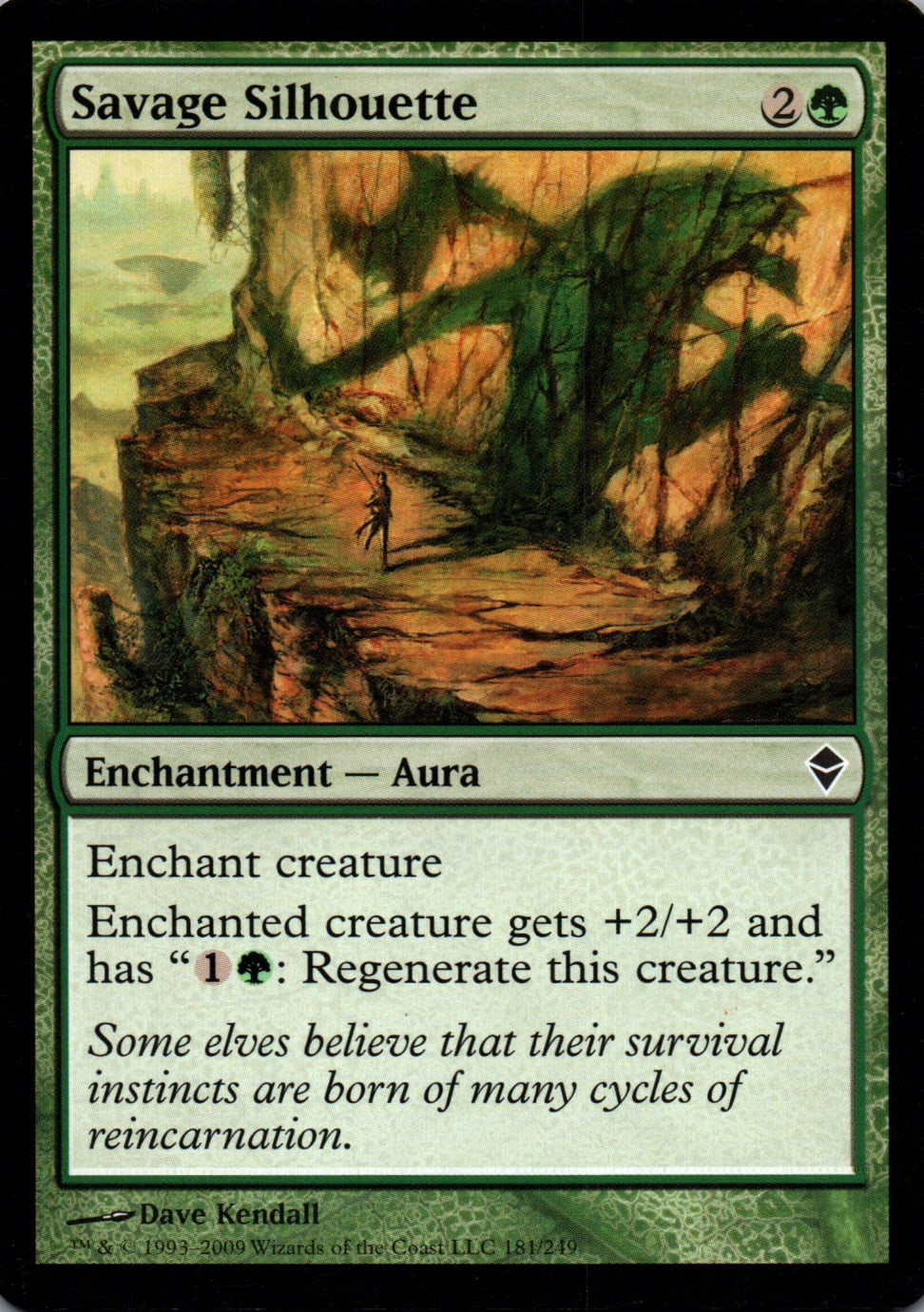 Savage Silhouette - Zendikar - 181 - Front