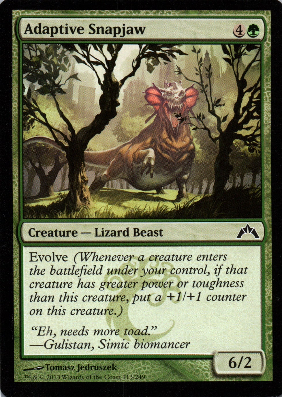 Adaptive Snapjaw - Gatecrash - 113 - Front