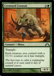 Crowned Ceratok - Gatecrash - 117 - Front