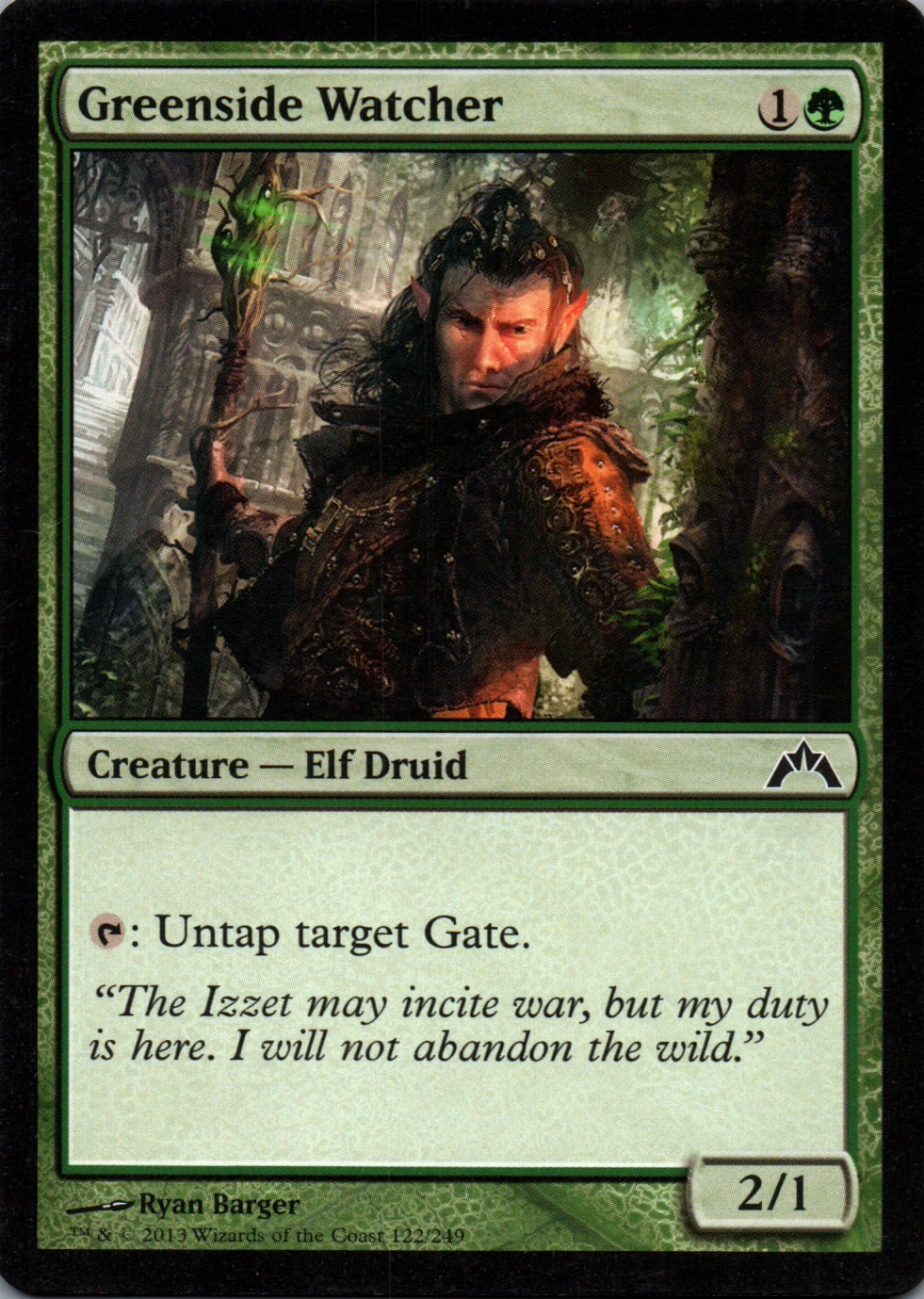 Greenside Watcher - Gatecrash - 122 - Front