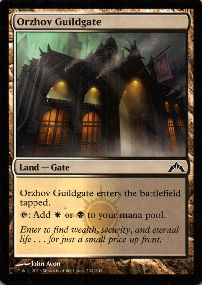 Orzhov Guildgate - Gatecrash - 244 - Front