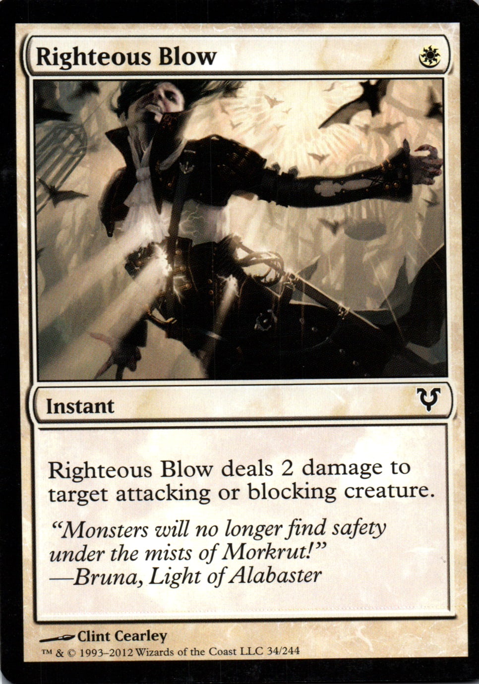 Righteous Blow - Avacyn Restored - 34 - Front
