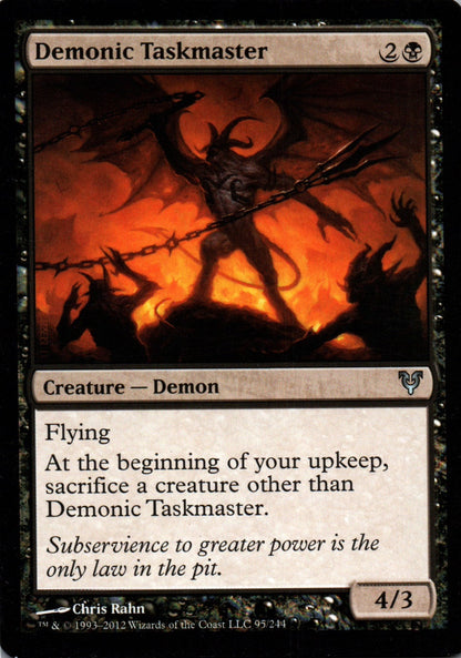 Demonic Taskmaster - Avacyn Restored - 95 - Front