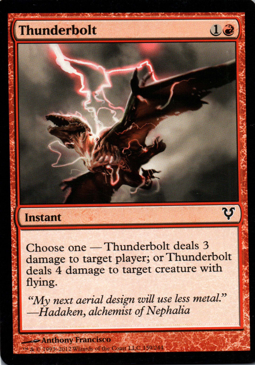 Thunderbolt - Avacyn Restored - 159 - Front