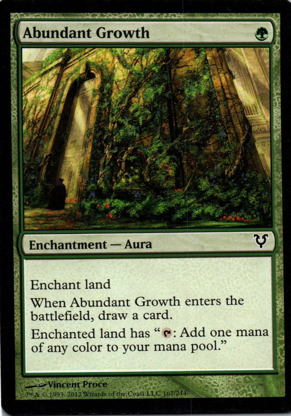 Abundant Growth - Avacyn Restored - 167 - Front
