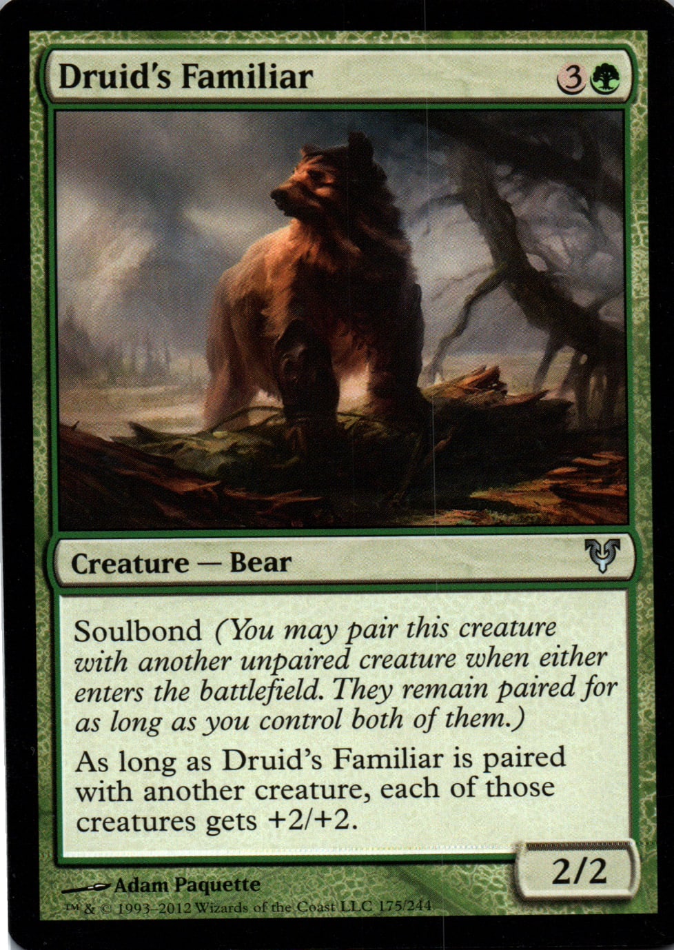 Druid's Familiar - Avacyn Restored - 175 - Front