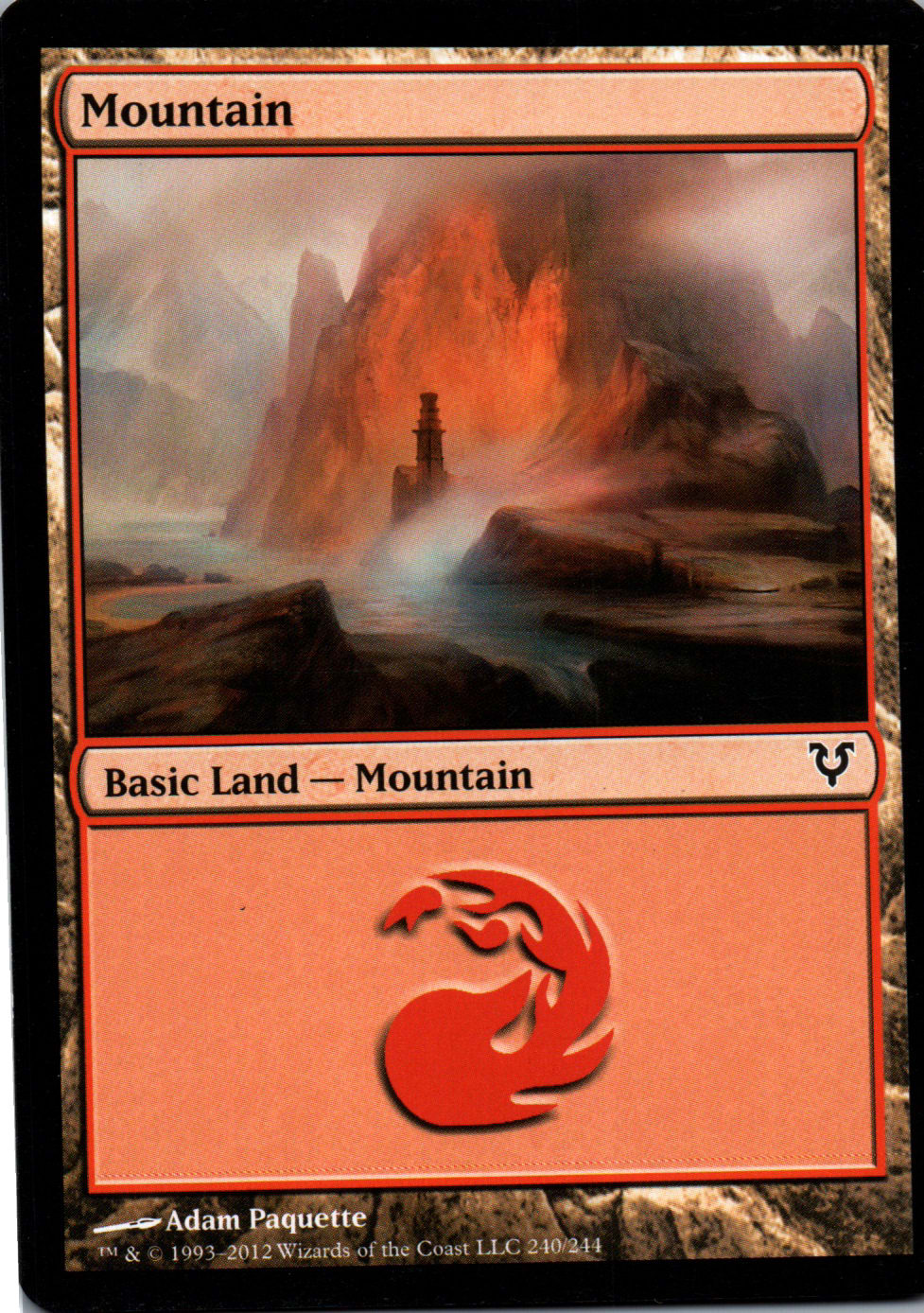 Mountain - Avacyn Restored - 240 - Front