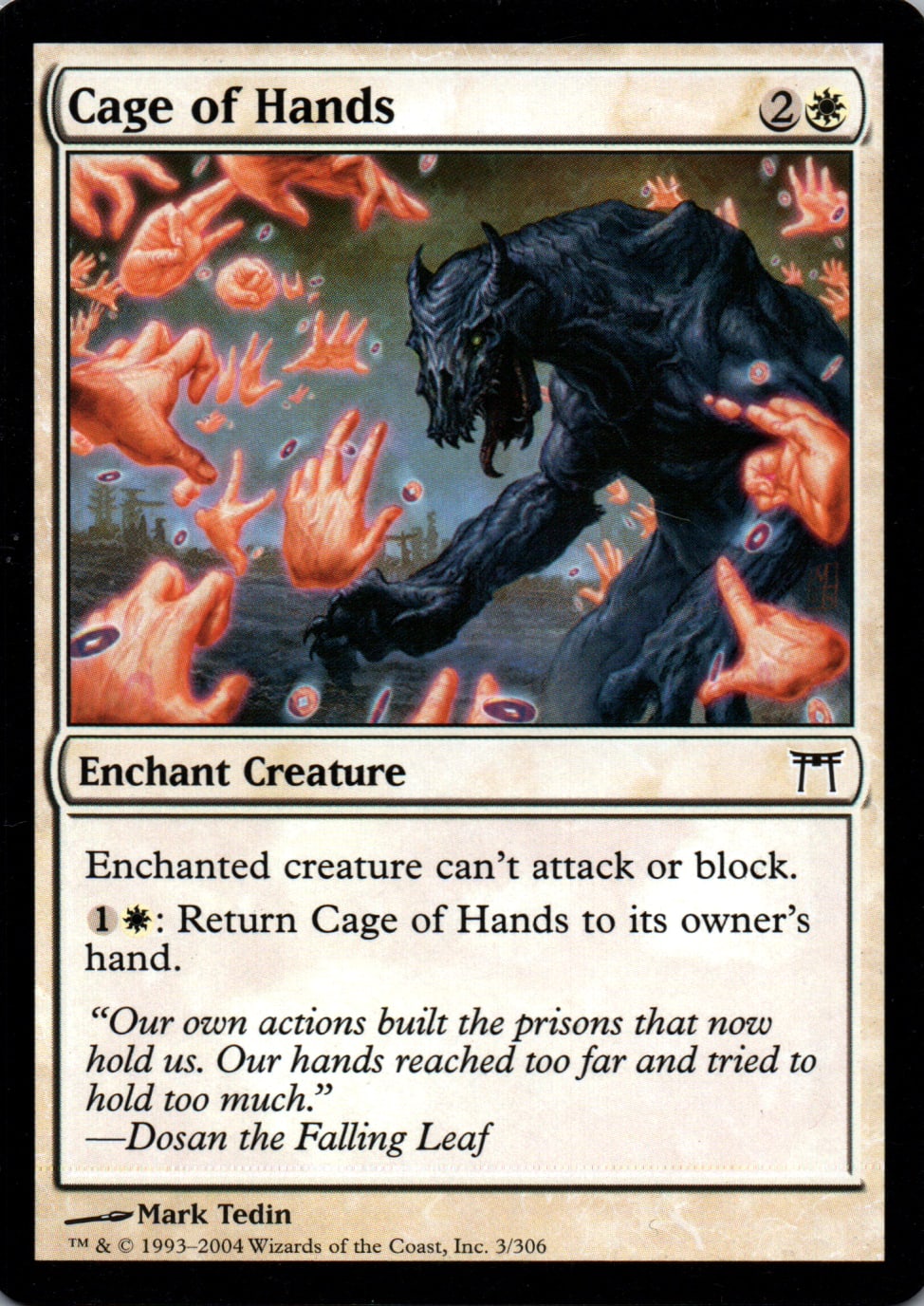 Cage of Hands - Champions of Kamigawa - 3 - Front