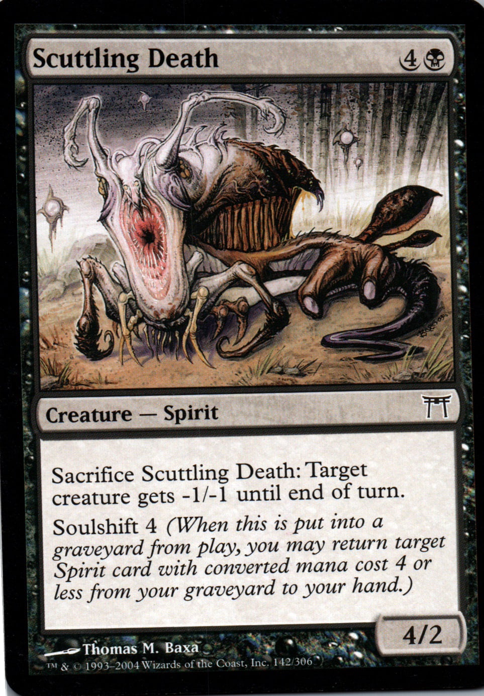 Scuttling Death - Champions of Kamigawa - 142 - Front