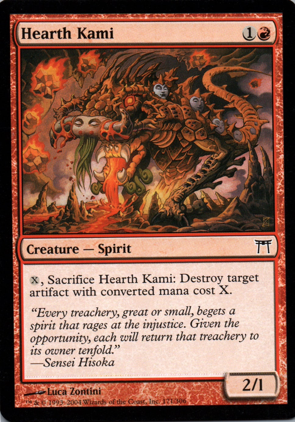 Hearth Kami - Champions of Kamigawa - 171 - Front