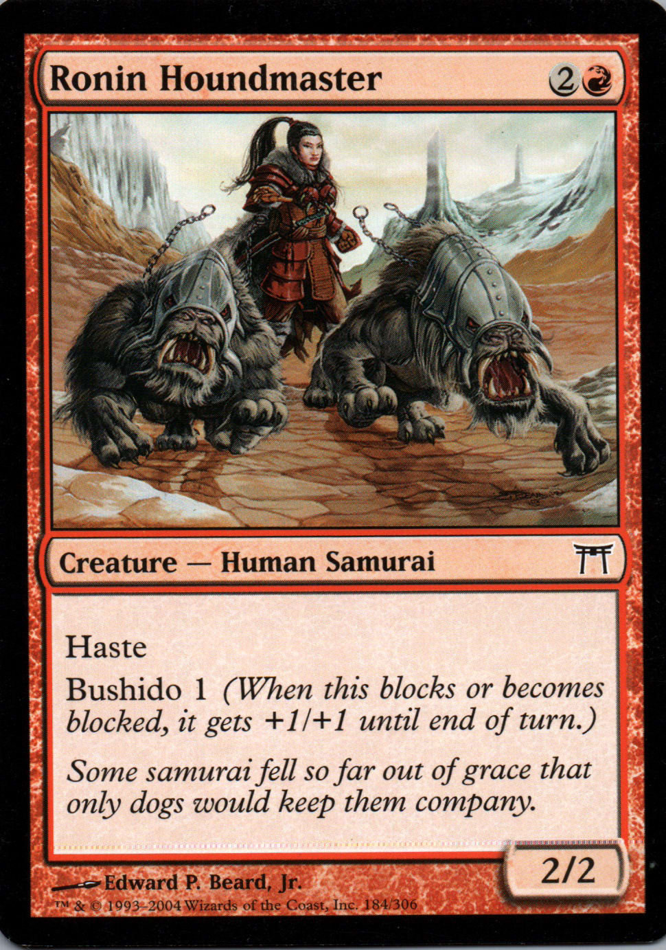 Ronin Houndmaster - Champions of Kamigawa - 184 - Front