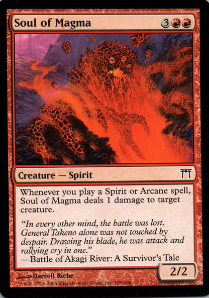 Soul of Magma - Champions of Kamigawa - 189 - Front