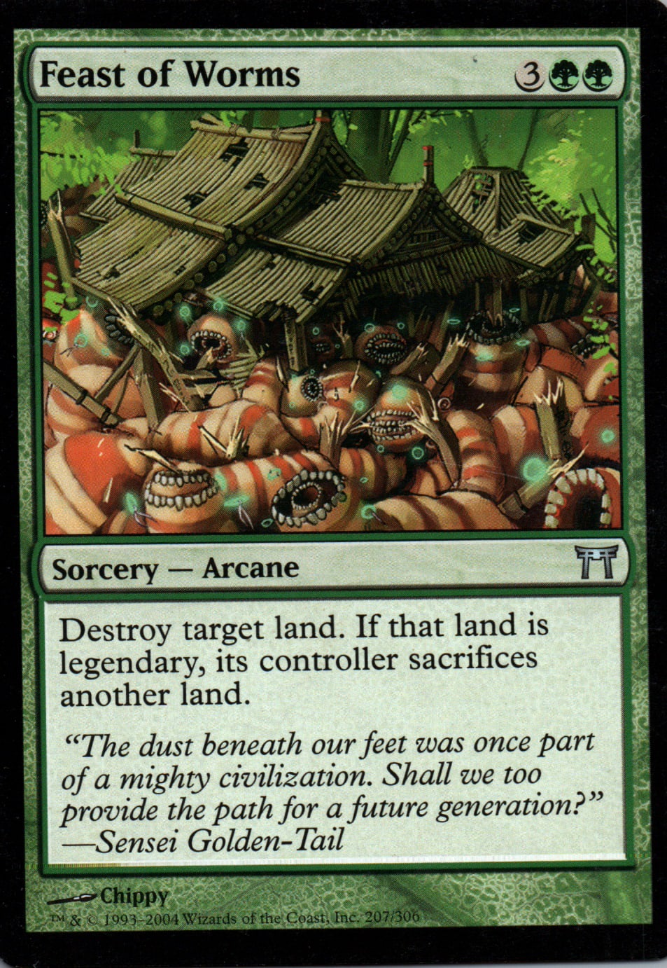 Feast of Worms - Champions of Kamigawa - 207 - Front