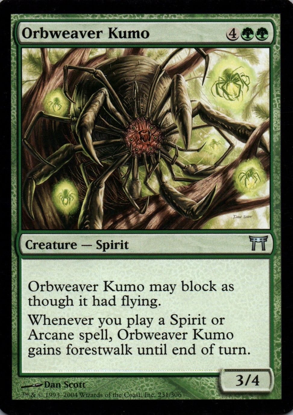 Orbweaver Kumo - Champions of Kamigawa - 231 - Front