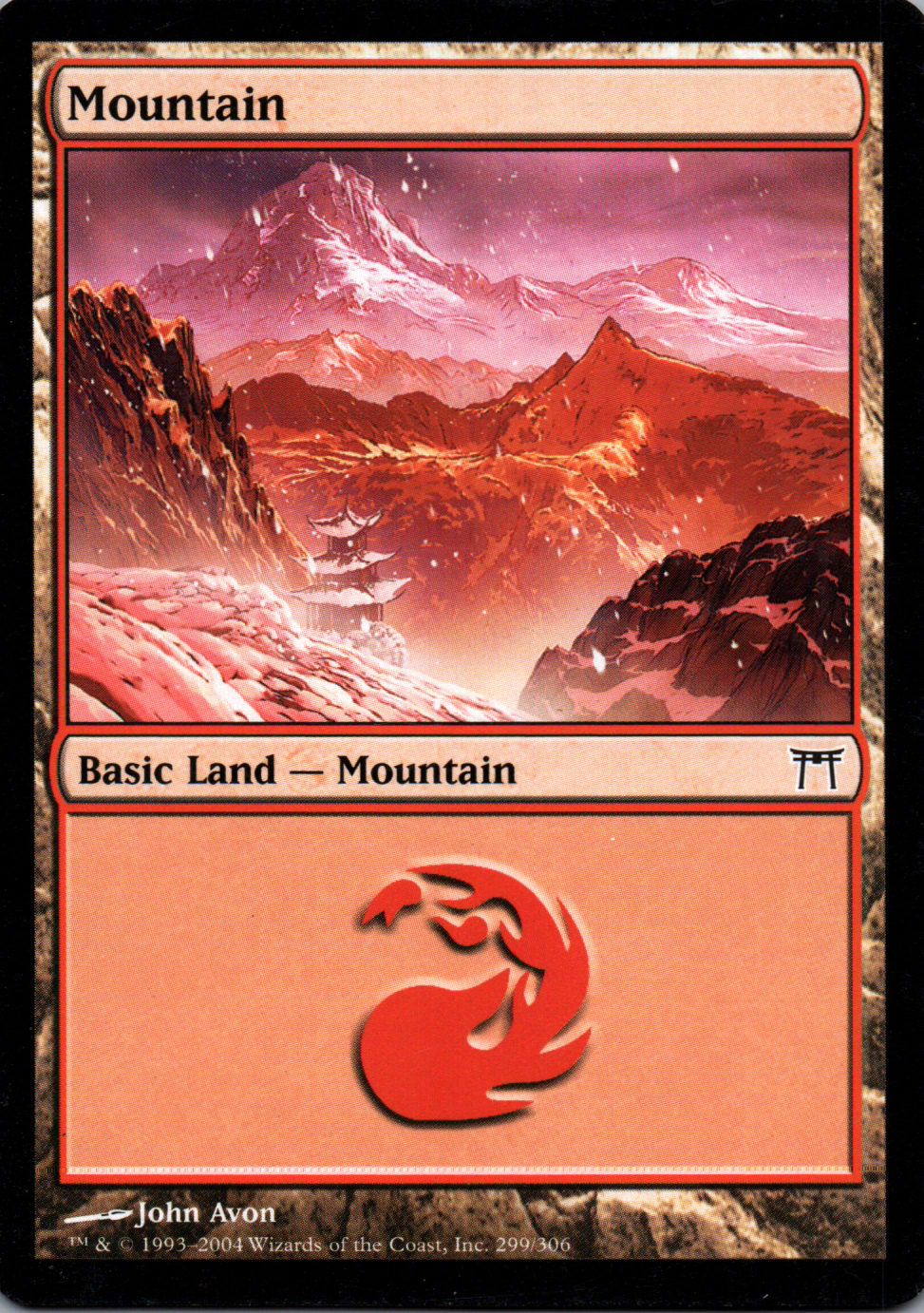 Mountain - Champions of Kamigawa - 299 - Front