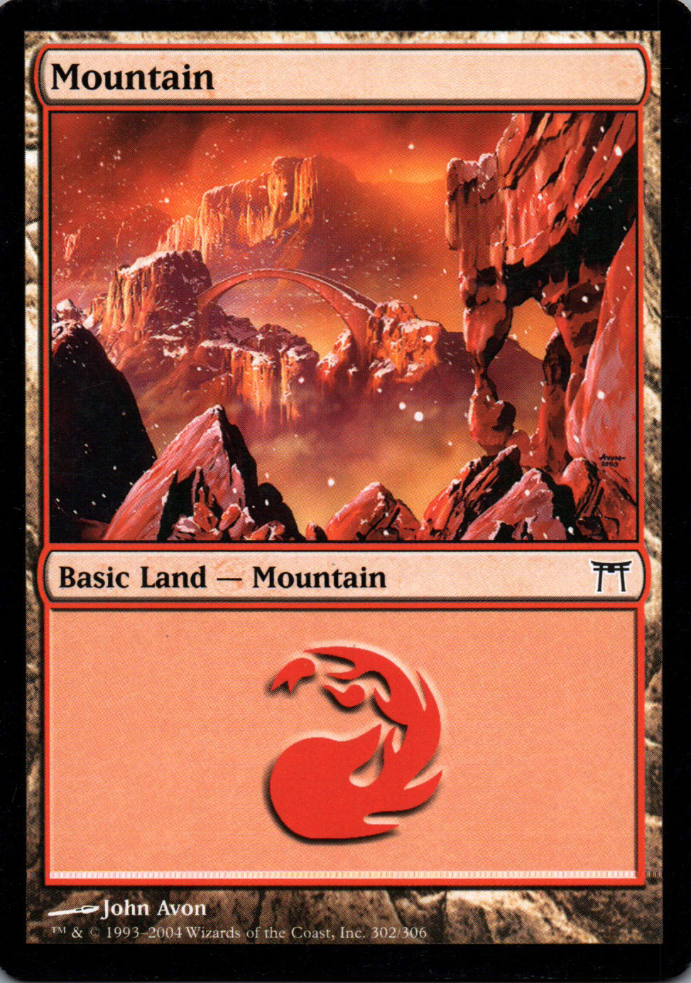 Mountain - Champions of Kamigawa - 302 - Front