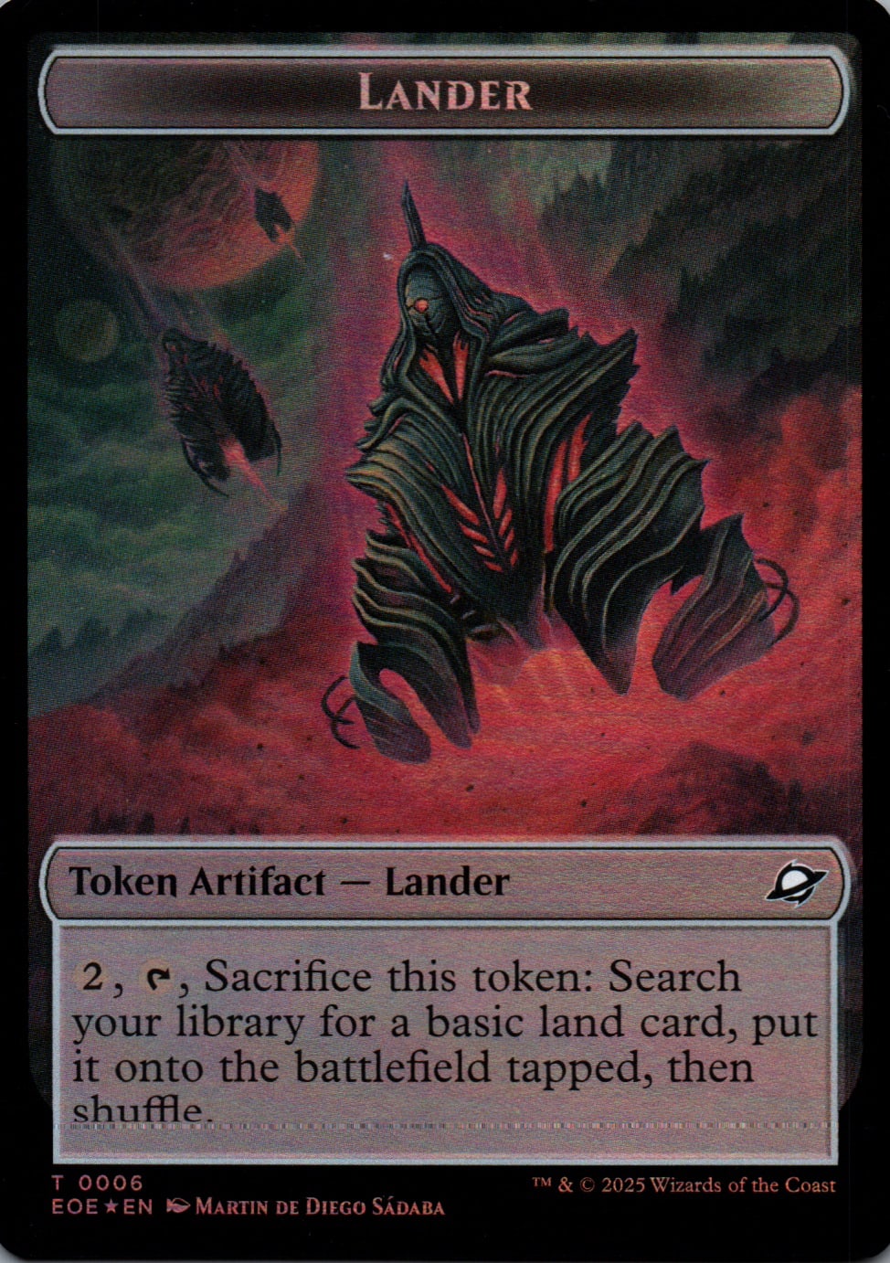 Lander - Edge of Eternities Tokens - 6 - Front