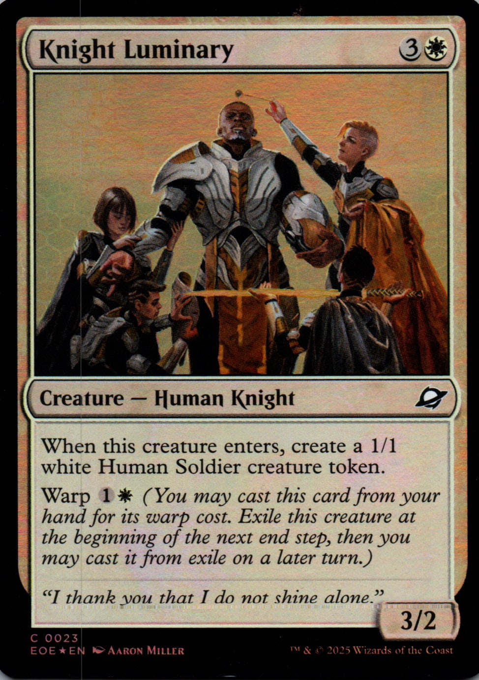 Knight Luminary - Edge of Eternities - 23 - Front