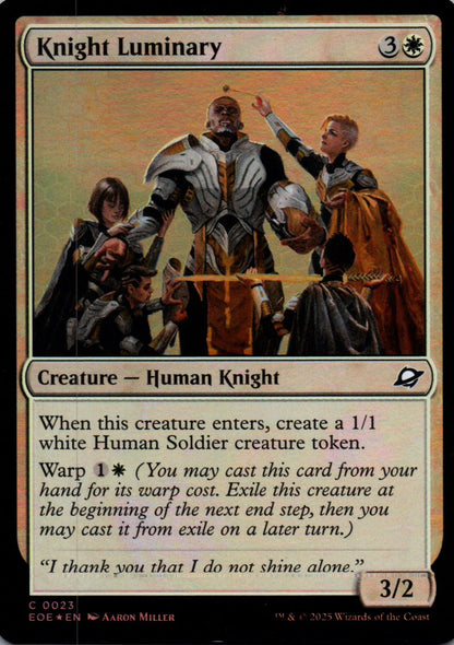 Knight Luminary - Edge of Eternities - 23 - Front