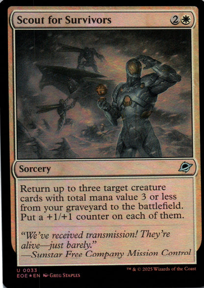 Scout for Survivors - Edge of Eternities - 33 - Front